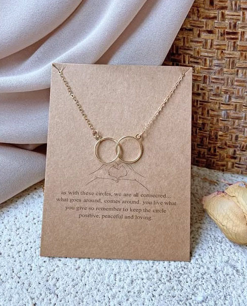 Entwined Circles Necklace with 14kt Gold-filled Chain, You Choose the  Circles — Marsha Drake Jewelry
