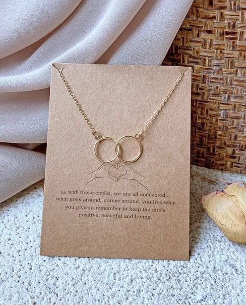 Single circle online necklace