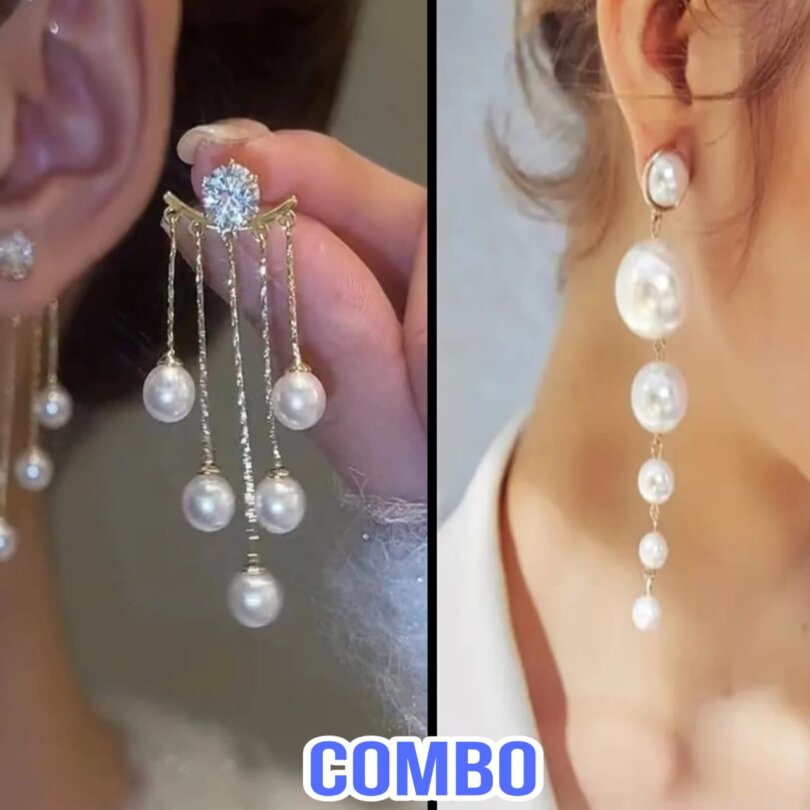 korean Design Earring Combo For Girls & Women