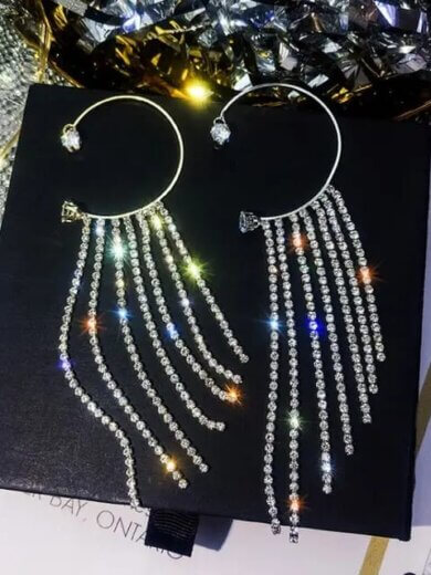 Unique Ear cuff & Studs 2pcs / set For Girls & Womes