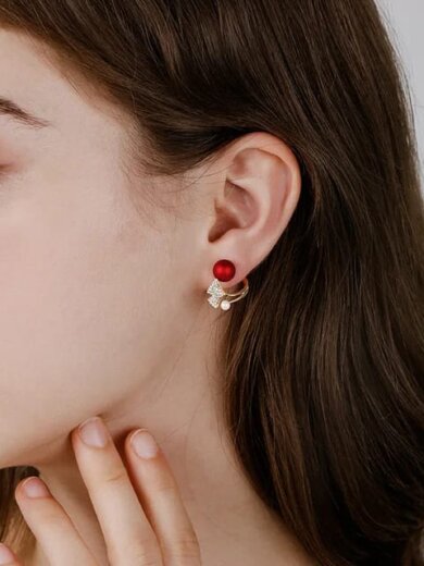 Red beautiful korean earring for girls & womens